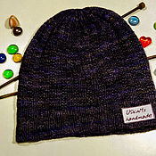 Аксессуары handmade. Livemaster - original item Merino hat with silk unisex. Handmade.