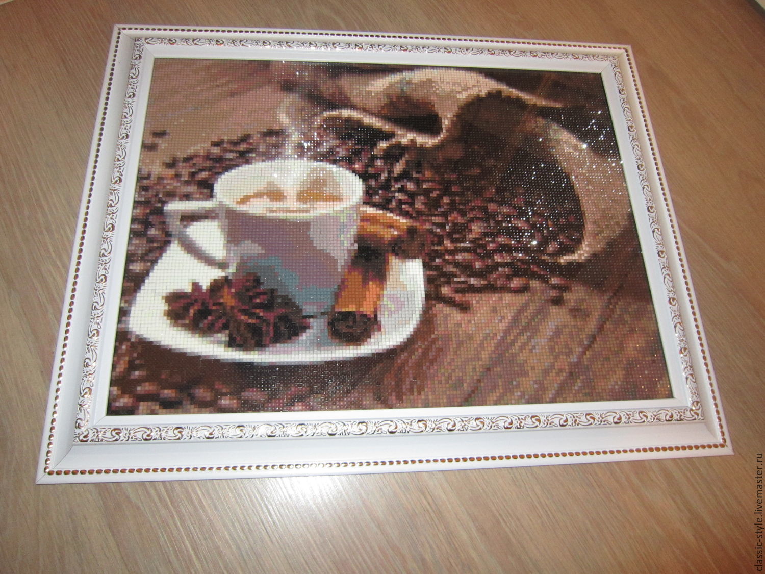Кофе алмазная мозаика картина