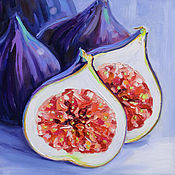 Картины и панно handmade. Livemaster - original item Oil painting Figs. Handmade.