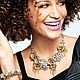 Заказать Винтаж:  Stella and Dot с медными цветами и кристаллами. Украшения для самовыражения. Ярмарка Мастеров. . Колье винтажные Фото №3