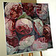 Order Painting 'Peony vortex' oil on canvas 80h80 cm. vestnikova. Livemaster. . Pictures Фото №3