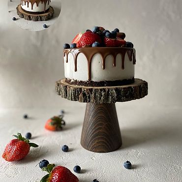 Многоярусные подставки для торта: металлические с крышкой, деревянные на ножке