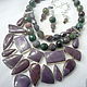 Necklace 3 strands and Earrings -- Indian AGATE, JASPER beads. Necklace. Dorida's Gems (Dorida-s-gems). My Livemaster. Фото №6