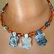 Amber Boho choker necklace 'Turtles on the beach', Chokers, Moscow,  Фото №1
