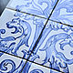 Керамическое панно на стену азулежу (azulejo), Декор, Москва,  Фото №1