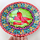 'Live bright! ' a large set of plates on the wall 7 pcs. Decorative plates. Art by Tanya Shest. My Livemaster. Фото №4