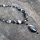 Order Decoration from natural stones ' Venetian night'. Treasures Of Aphrodite. Livemaster. . Necklace Фото №3