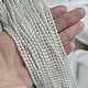 НИТЬ 40см ЖЕМЧУГ Майорка Shell Рис 4х3мм и 5х4мм. Бусины. LoveSilver-II. Интернет-магазин Ярмарка Мастеров.  Фото №2
