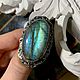 Elegant, large ring with Labradorite. Rings. UNIQUE-LIT. Online shopping on My Livemaster.  Фото №2