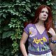 Заказать Кофточка "Желтые ирисы с розовым облаком". LanaSvet (Светлана Хватова). Ярмарка Мастеров. . Кофты Фото №3