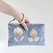 Сумки и аксессуары handmade. Livemaster - original item Copy of Cosmetic bag with handle. Large cosmetic bag with embroidery.. Handmade.