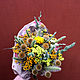 Букет из сухоцветов. Цветы сухие и стабилизированные. Анна Крылова. Интернет-магазин Ярмарка Мастеров.  Фото №2