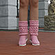 Demi-season boots 'Violetta'. High Boots. KnittedBoots. My Livemaster. Фото №5