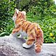 Tiger. Golden tiger cub in realistic technique. Nature. Stuffed Toys. ATola. My Livemaster. Фото №4