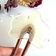 Заказать Шпилька деревянная из бука с настоящим цветком Орхидеи Белый Цвет. Анастасия и Карина. Ярмарка Мастеров. . Шпилька Фото №3