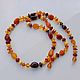 Amber beads Colored amber beads gift girl woman March 8, Beads2, Kaliningrad,  Фото №1