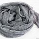 Silk scarf 'luxury' fabric Valentino dark silver. Wraps. Platkoffcom. My Livemaster. Фото №5