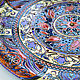 Decorative plate 'Arab night' Eastern style 32cm. Decorative plates. Art by Tanya Shest. My Livemaster. Фото №5