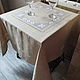 Заказать Mantel de lino natural 140/140 cm. flax&lace. Ярмарка Мастеров. . Tablecloths Фото №3