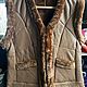 Women's leather vest made of sheepskin, Vests, Moscow,  Фото №1