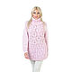 Кашемировое платье-свитер водолазка ручной вязки бледно-розового цвета с воротником под горло - тренд сезона. Дизайнерская одежда Cashmere Francesca