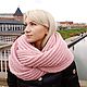 Order Voluminous, pink snood in two turns. elenabez. Livemaster. . Scarves Фото №3
