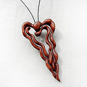 Украшения handmade. Livemaster - original item Wooden pendant 