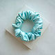 Blue hair band made of natural 100% silk. Scrunchy. silk100silk (silk100silk). Online shopping on My Livemaster.  Фото №2