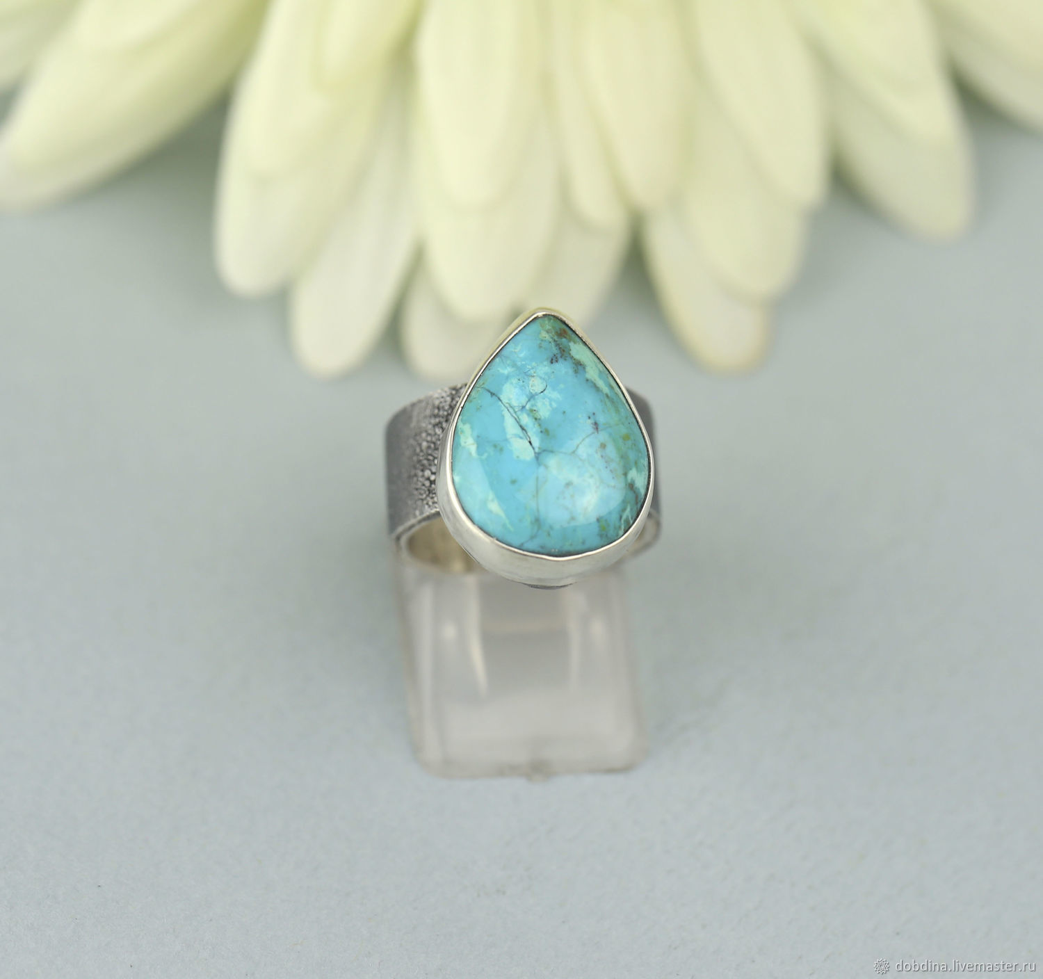 Ring with chrysocolla. Silver, Rings, Moscow,  Фото №1