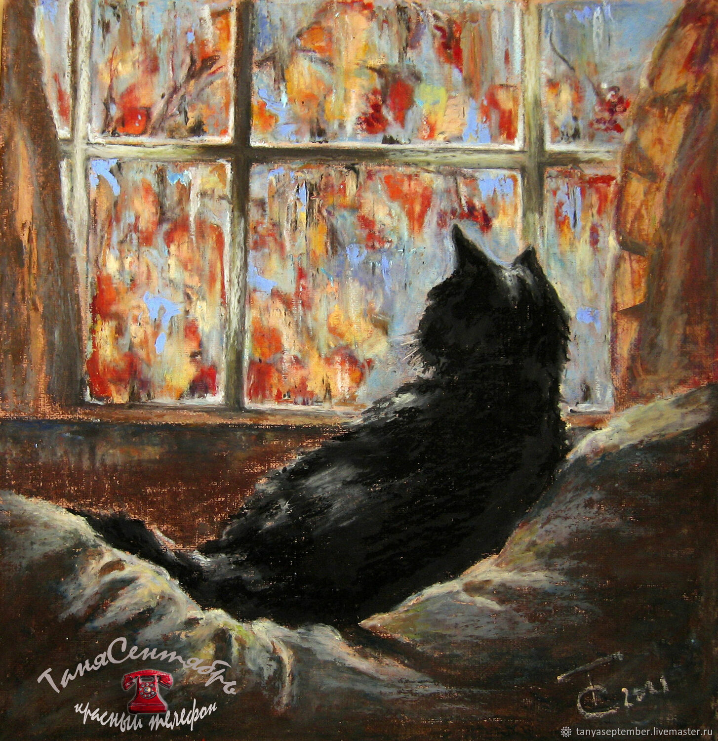 Картина рисунок пастель кошка кот животные В ЗАТОЧЕНИИ – заказать на  Ярмарке Мастеров – OOQACRU | Картины, Москва