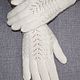 White openwork gloves with mohair. Gloves. Tatiana Boyarova. Online shopping on My Livemaster.  Фото №2