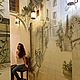  Роспись стен в коридоре Улочки Парижа. Декор. Любаша и компания. Интернет-магазин Ярмарка Мастеров.  Фото №2
