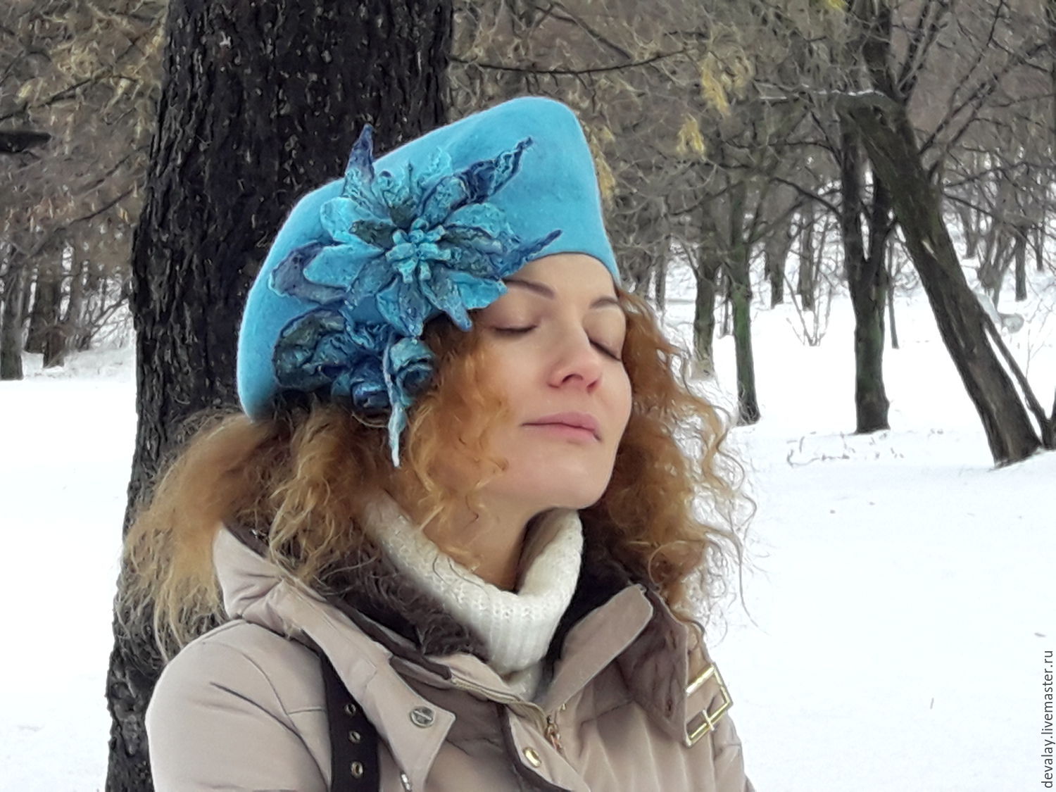 Бирюзовый берет – заказать на Ярмарке Мастеров – AW2CPRU | Береты, Москва