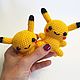Пикачу (Pikachu), покемон электрического типа. Амигуруми куклы и игрушки. GeekCraft Shop. Ярмарка Мастеров.  Фото №6