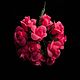  бутоны розовых роз Италия, Цветы искусственные, Москва,  Фото №1