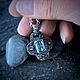 Кулон с аквамарином. Кулон. ЖуЖа_jewelry. Ярмарка Мастеров.  Фото №4