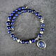 Natural Lapis Lazuli Necklace with pendant author's work. Necklace. naturalkavni. My Livemaster. Фото №5