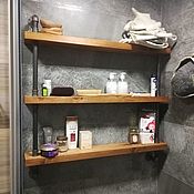 Для дома и интерьера handmade. Livemaster - original item Wood and pipe wall shelves in Loft style. Handmade.