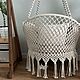 Кресло гамак в технике макраме. Гамаки. AmaziHome  (Andmar) (Andmar). Интернет-магазин Ярмарка Мастеров.  Фото №2