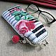 Glasses case 'playing the piano' with rose clasp. Eyeglass case. SilkArt Tatyana. Online shopping on My Livemaster.  Фото №2