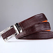 Аксессуары handmade. Livemaster - original item Handmade Crocodile Genuine Leather Belt IMA3022K. Handmade.