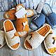 Order Slippers knitted 37-38p. irina-sag. Livemaster. . Slippers Фото №3