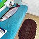 Овальный ковер ручной работы «Шоколад». Ковры для дома. Пелагея Шаляпина. Интернет-магазин Ярмарка Мастеров.  Фото №2