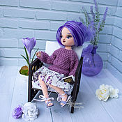 Куклы и игрушки handmade. Livemaster - original item Magical Doll with Purple Hair. Handmade.