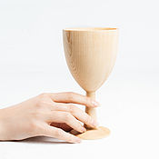 Посуда handmade. Livemaster - original item Wooden wine glass of wine from the Siberian Cedar #G13. Handmade.