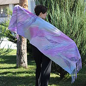 Аксессуары handmade. Livemaster - original item Stole Lavender dreams. Handmade.