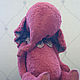 Просто Розовый Слоник-тедди . Мягкие игрушки. ДЕКОР ИГРУШКА (ОЛЬГА). Интернет-магазин Ярмарка Мастеров.  Фото №2