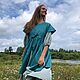 Двухсторонняя душегрея из конопляной ткани. Сарафаны. Laotty. Одежда в свободном крое.. Ярмарка Мастеров.  Фото №6