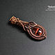 Pendant made of wire and natural stone, Pendants, Pechora,  Фото №1
