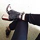 Летние сапожки на каблуке ! Ручная работа из натуральных материалов. Сапоги. Обувь ручной работы Margalia.. Интернет-магазин Ярмарка Мастеров.  Фото №2